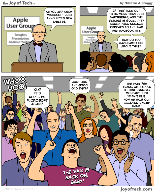 Apple's Response to Microsoft's Surface Tablet [Comic]