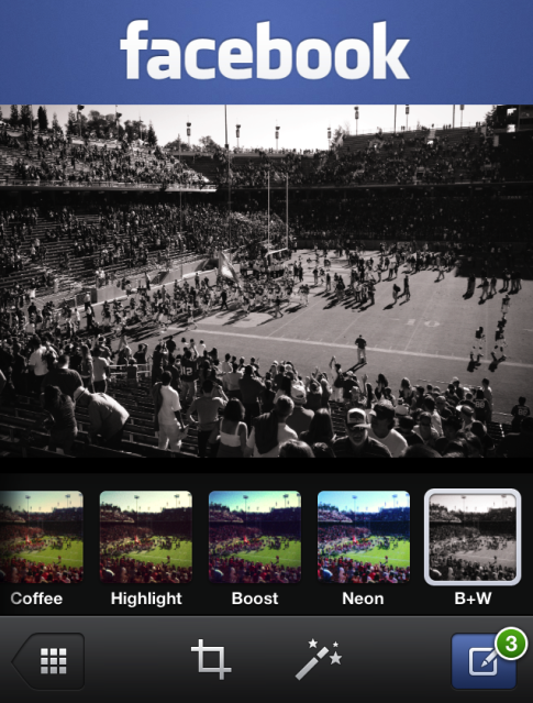 Facebook For iOS Gets Photo Filters And Multi-Shot Sharing, Beating Twitter To The Punch