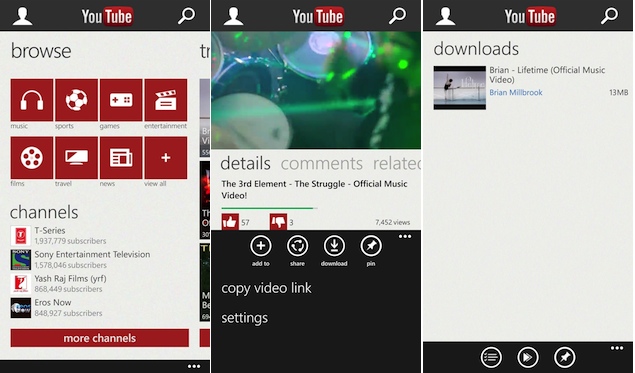 Google and Microsoft to Co-develop YouTube App for Windows Phone