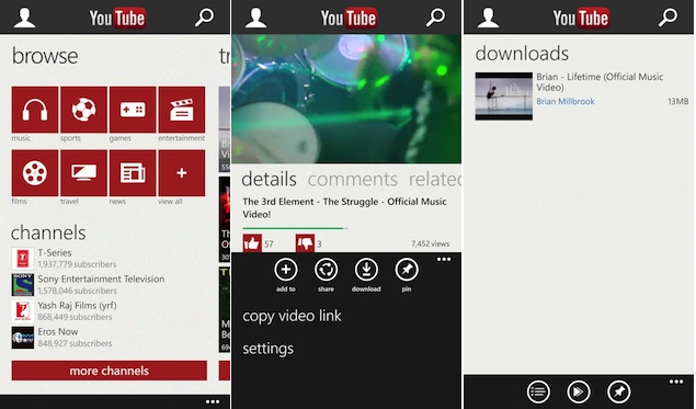 Youtube-WP8