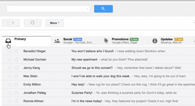 Redesigned Gmail