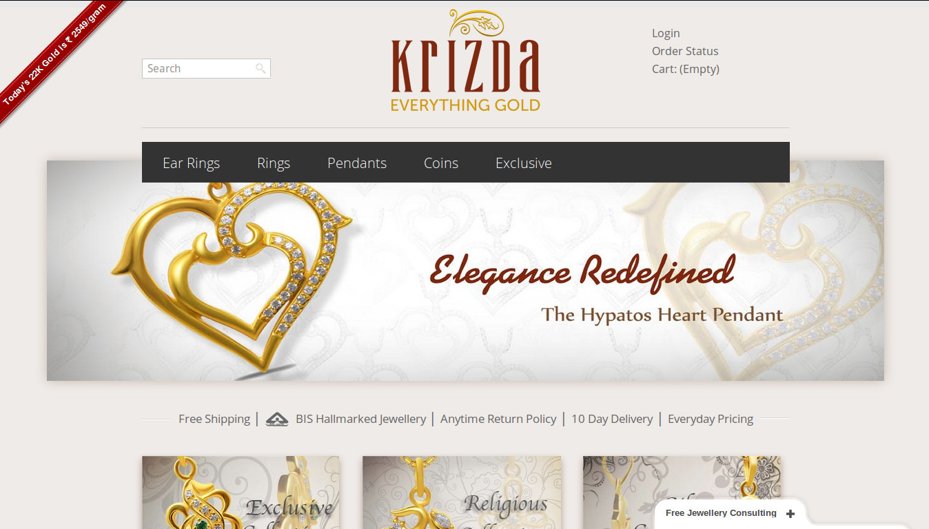 Krizda - Exquisite Jewellery made affordable and Free Shipping to your doorsteps