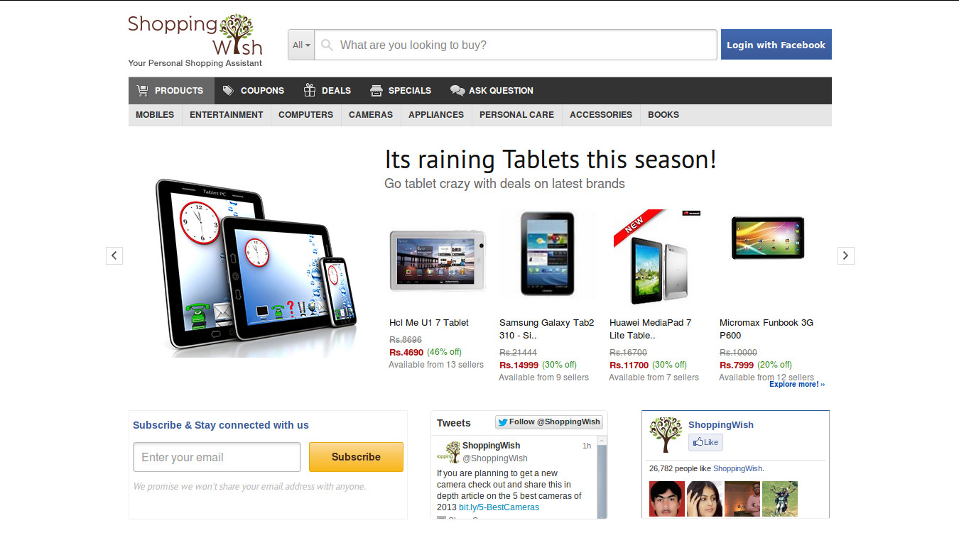 Shoppingwish integrates Amazon.in in its price comparison results