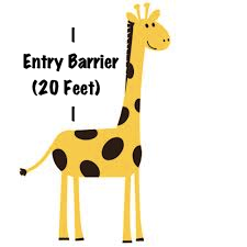 giraffe entry barrier