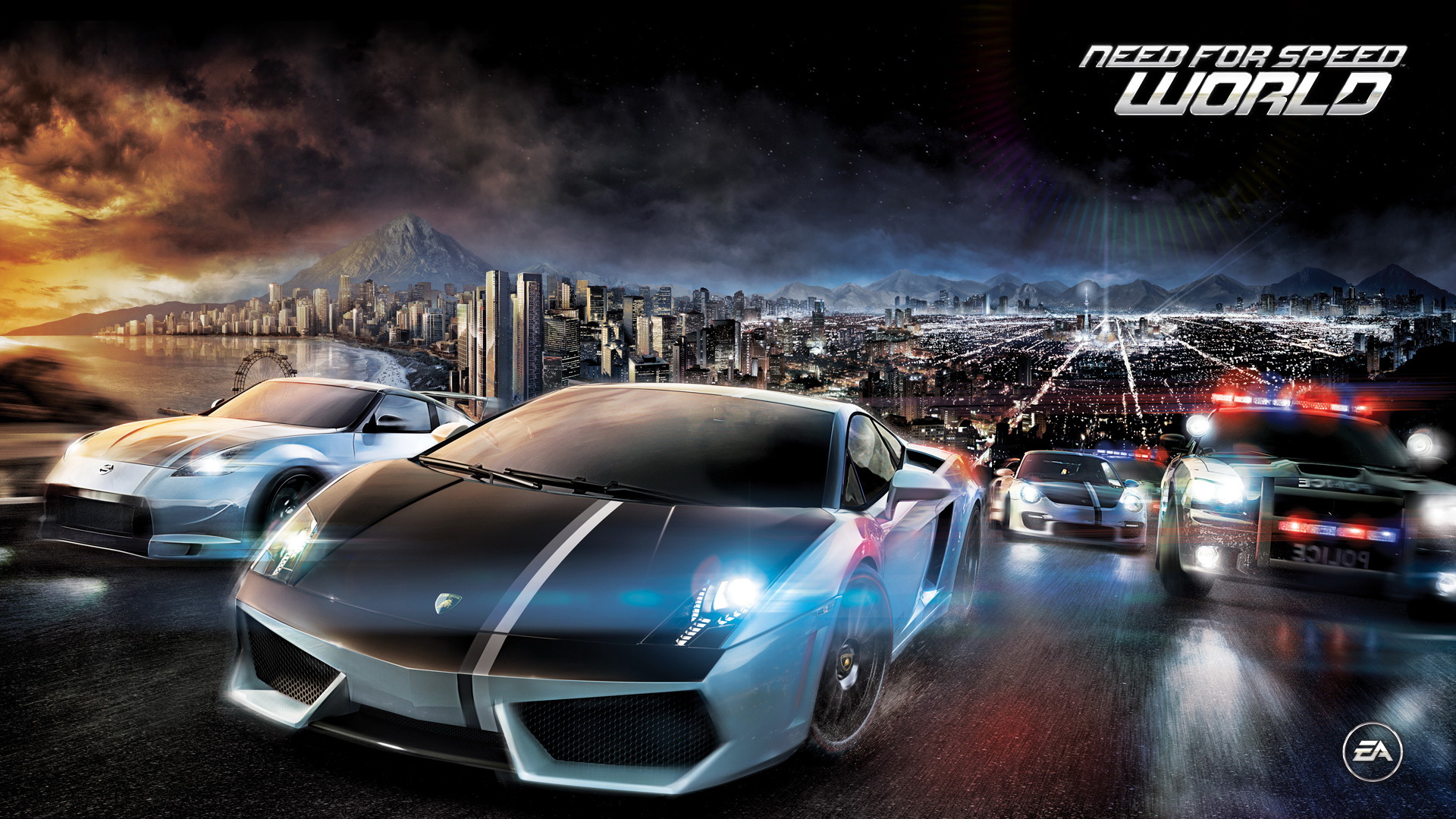 3d Car Racing Hd Wallpaper