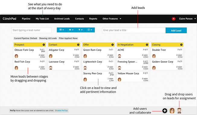 ClinchPad- Simple and User Friendly CRM