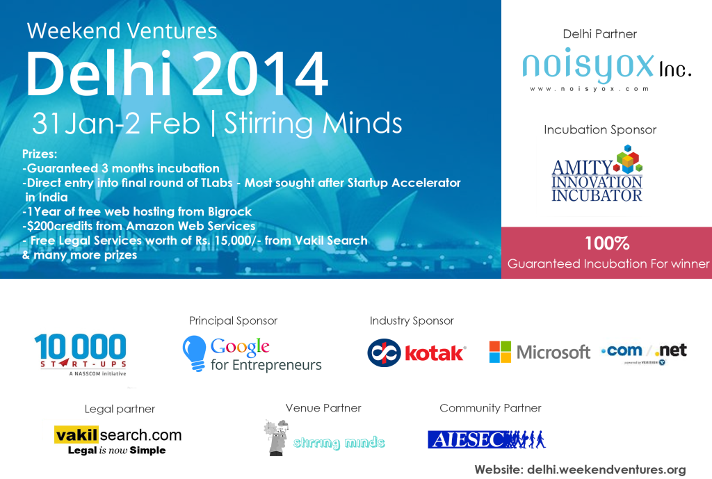 Weekend Ventures 2014 Delhi