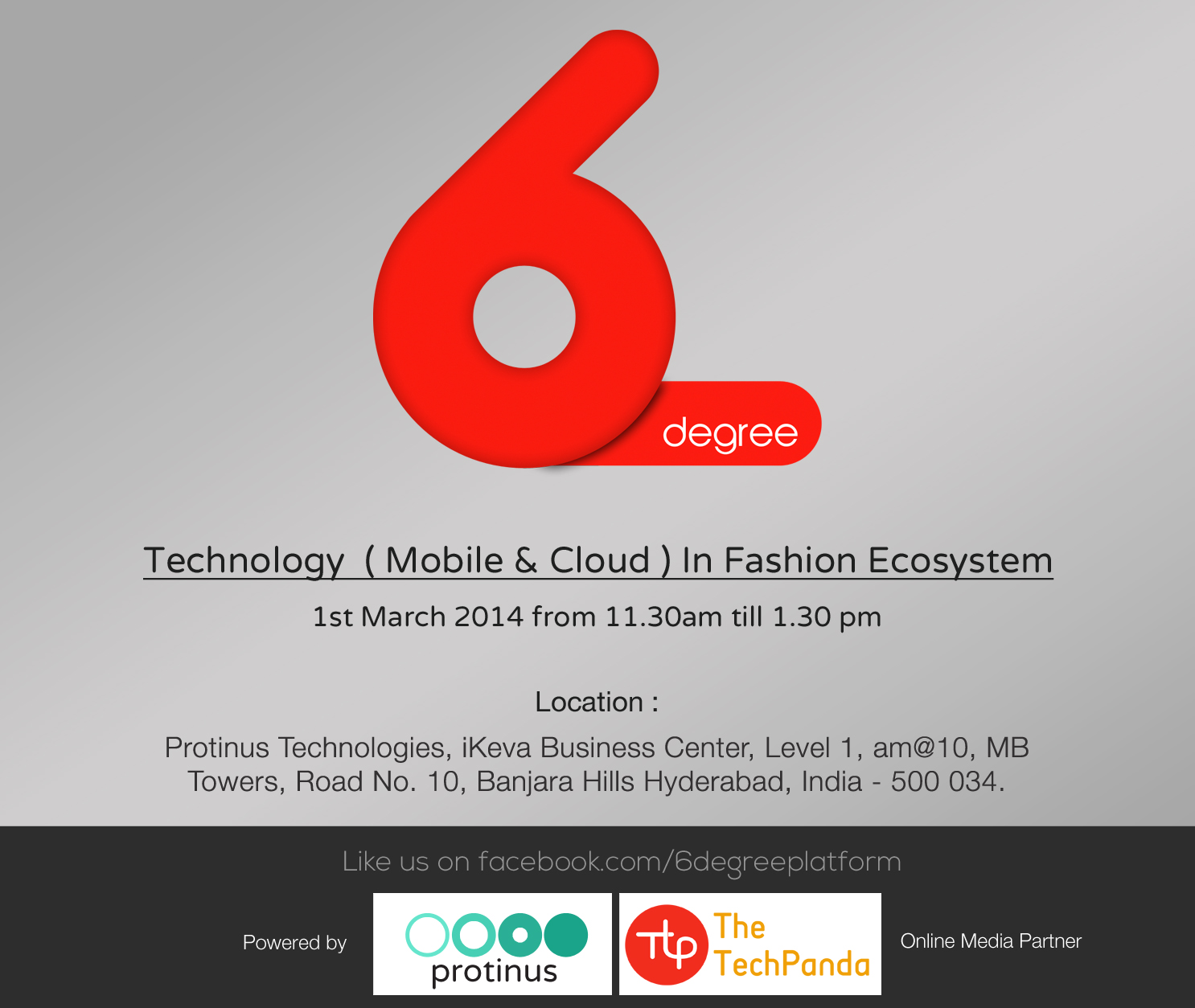 Technology (Mobile & Cloud) in Fashion - A Hyderabad Event by Protinus Technologies on March 1st
