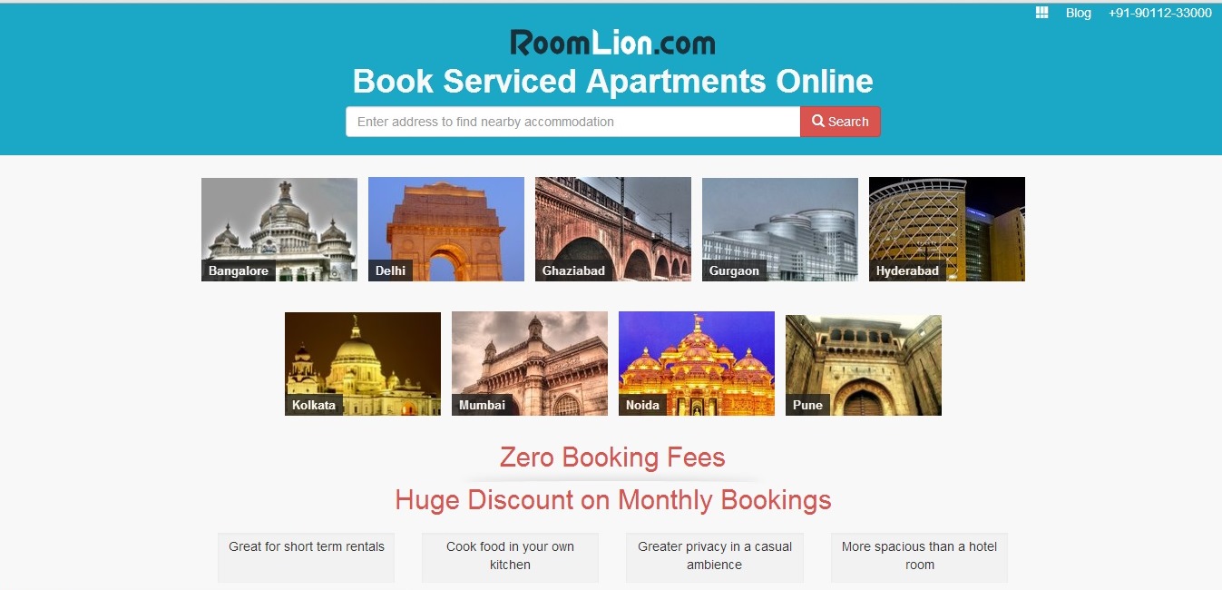 RoomLion.com - Enabling Online booking of Service Apartments Hassle free way!