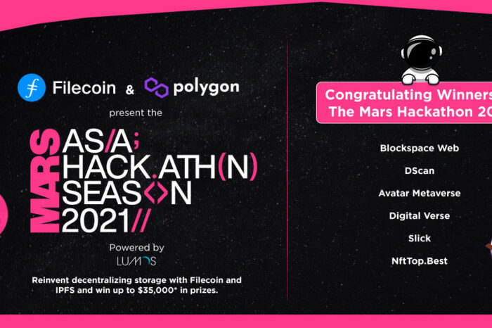 Mars Hackathon winners announced: The Top 5 projects for the Filecoin x Polygon led Hackathon to win from a collective pool of $30K