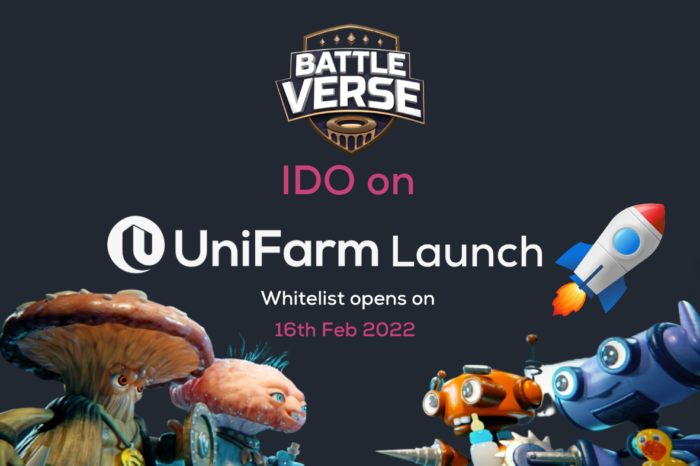 ‘UNIFARM Launch’ the IDO launchpad for UniFarm introduces its first IDO with ‘BattleVerse’